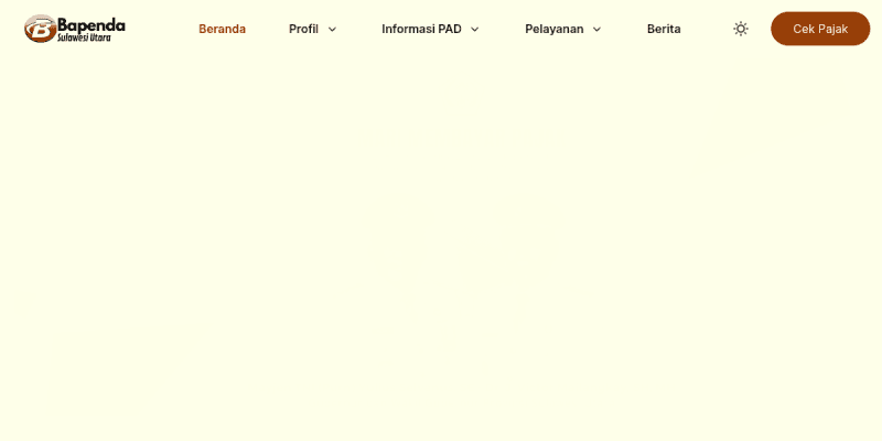 Screenshot of Badan Pendapatan Daerah
