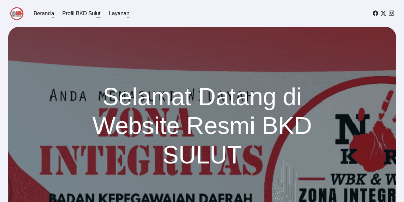 Screenshot of Badan Kepegawaian Daerah